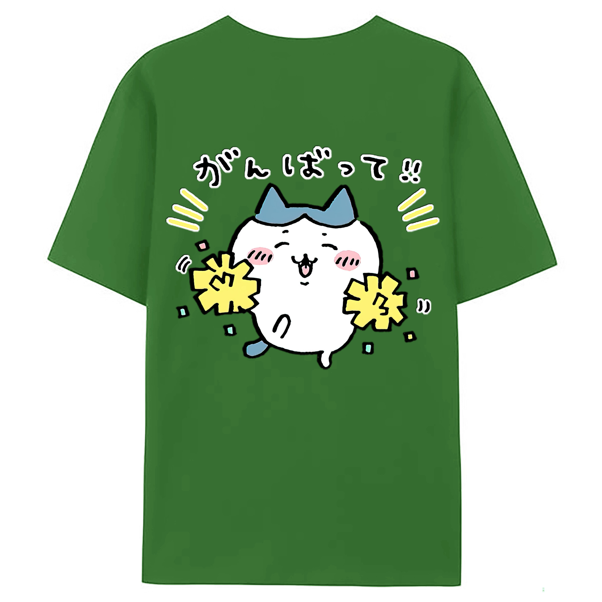 （画像用） ちいかわ ハチワレ Chii-kawa hachiware レディース半袖Tシャツ(バックプリント)
